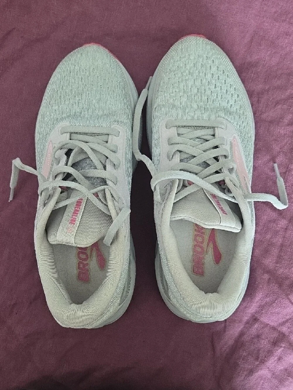 Brooks Adrenaline GTS 24 Light Gray & Pink Women's